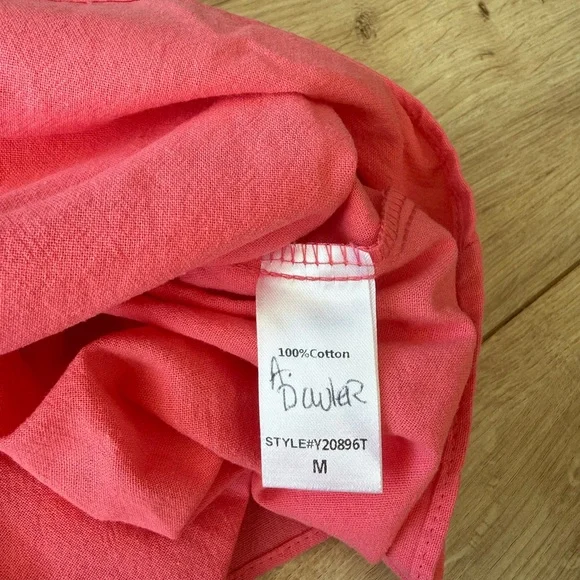 Tuckernuck Pomander Place Pink Puff Sleeve Smocked Midi Dress M Cottagecore - Picture 4 of 6